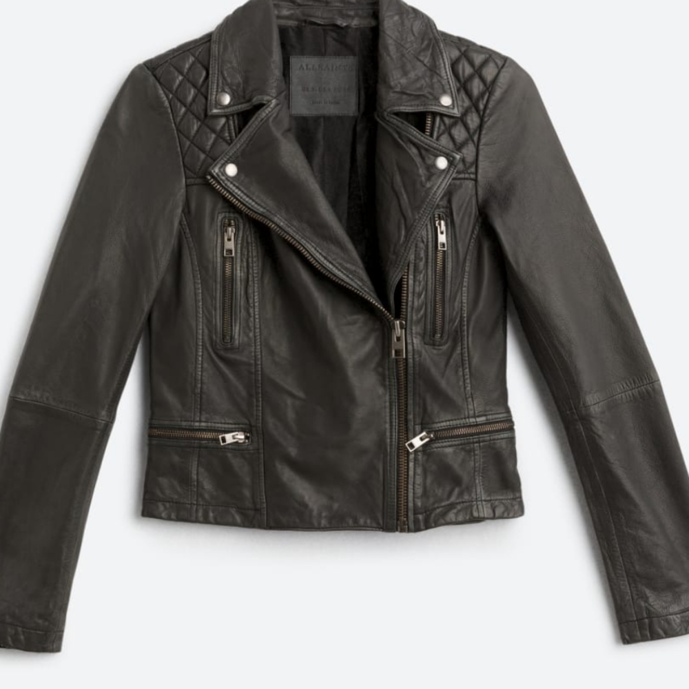 All Saints Leather Jacket Size 4